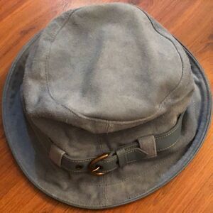 Coach Blue suede bucket hat size small